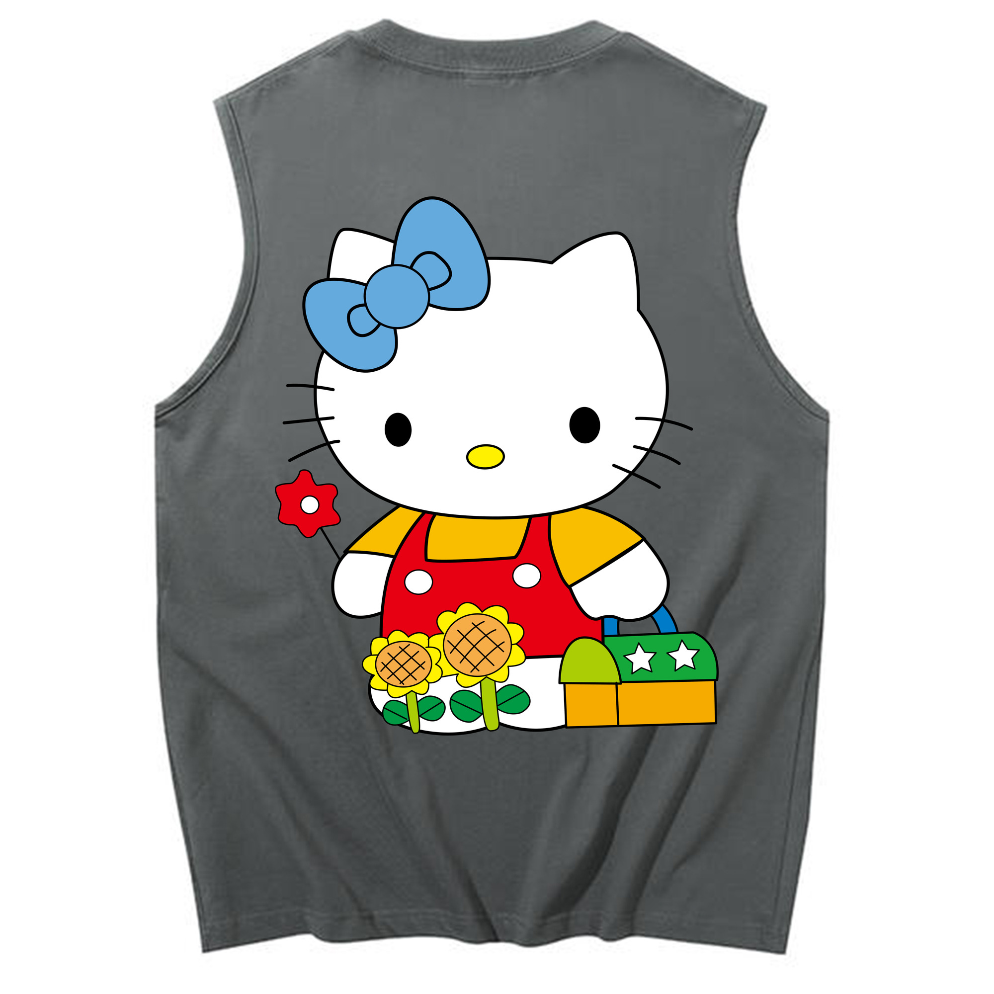 （画像用） Hello Kitty ハローキティ コットン100％タンクトップ（背面プリント）